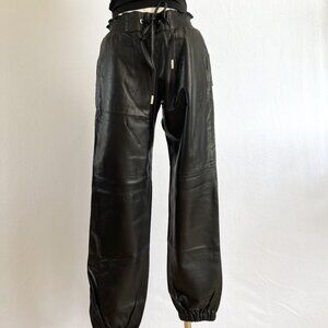 Juicy Couture Black Label Leather Joggers – Luxe, Sporty & Badass! 🖤